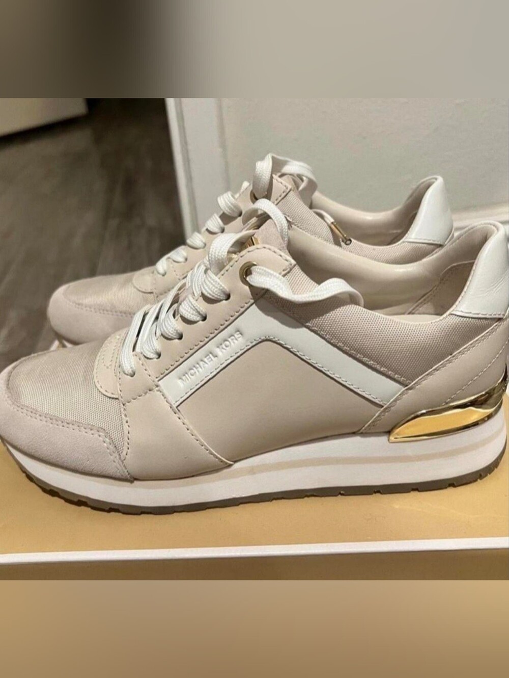Michael Kors Women's Beige Fashion Sneakers